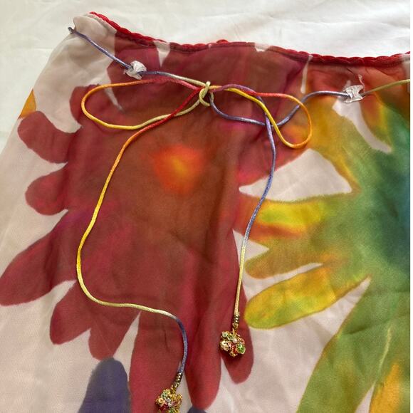 Cynthia Steffe Womens Small Y2k Vintage 90s Hippie Boho Midi Skirt Fun Artsy - Picture 4 of 8